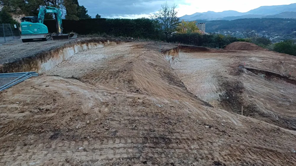Travaux de terrassement fini
